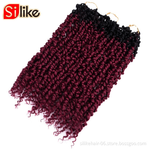 Passion Twist Hair 18 inch 6 packs Water Wave Crochet Braids Long Inch Crochet Braids Hair Water Wave for Passion Twist Braiding